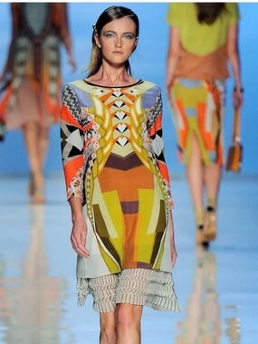 Etro Silk Scarf print Cream Lightweight Dress